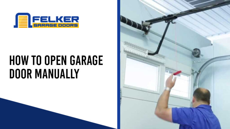 How To Open A Garage Door Manually